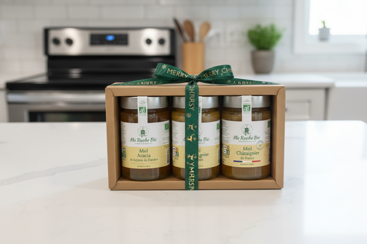 Le Coffret Cadeau Miel Bio de Noël